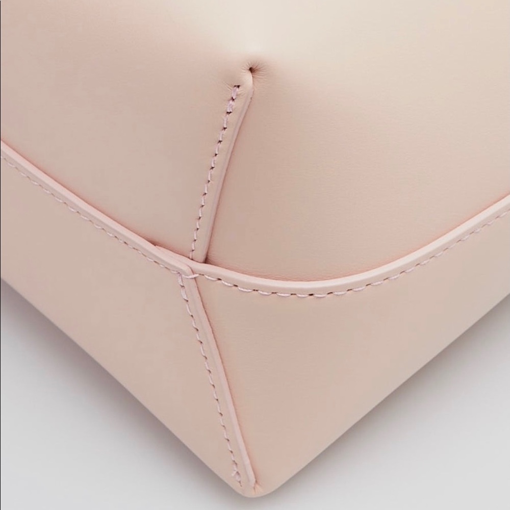 Mansur Gavriel Calfskin Light Pink Bucket Bag - Picture 9 of 14